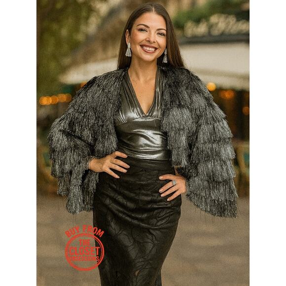 RARE!!! ZARA Fringed Jacket NWT - Picture 3 of 16